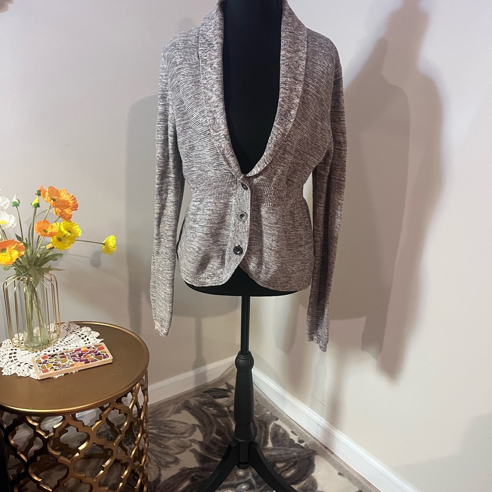 Croft & Barrow Women's Gray Cardigan Sweater